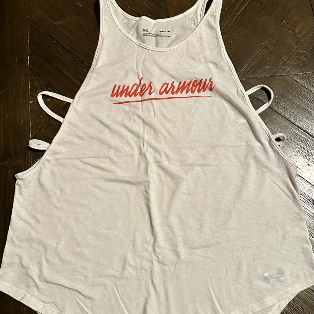 Under Armour workout tank, size medium, open sides.